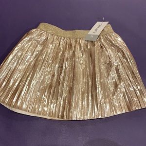 Carter’s gold holiday skirt 2T NWT